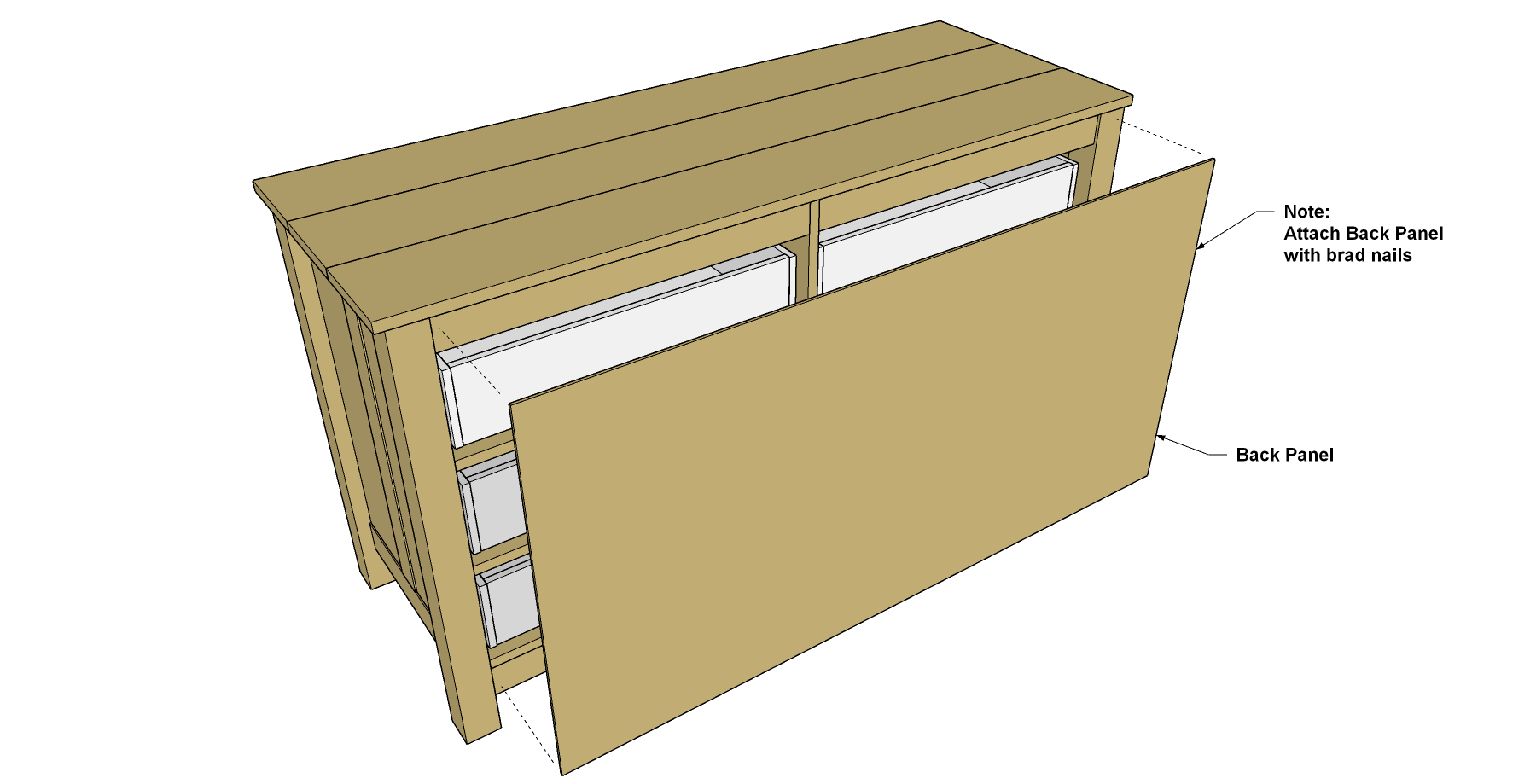 Six-Drawer Dresser — step photo 25
