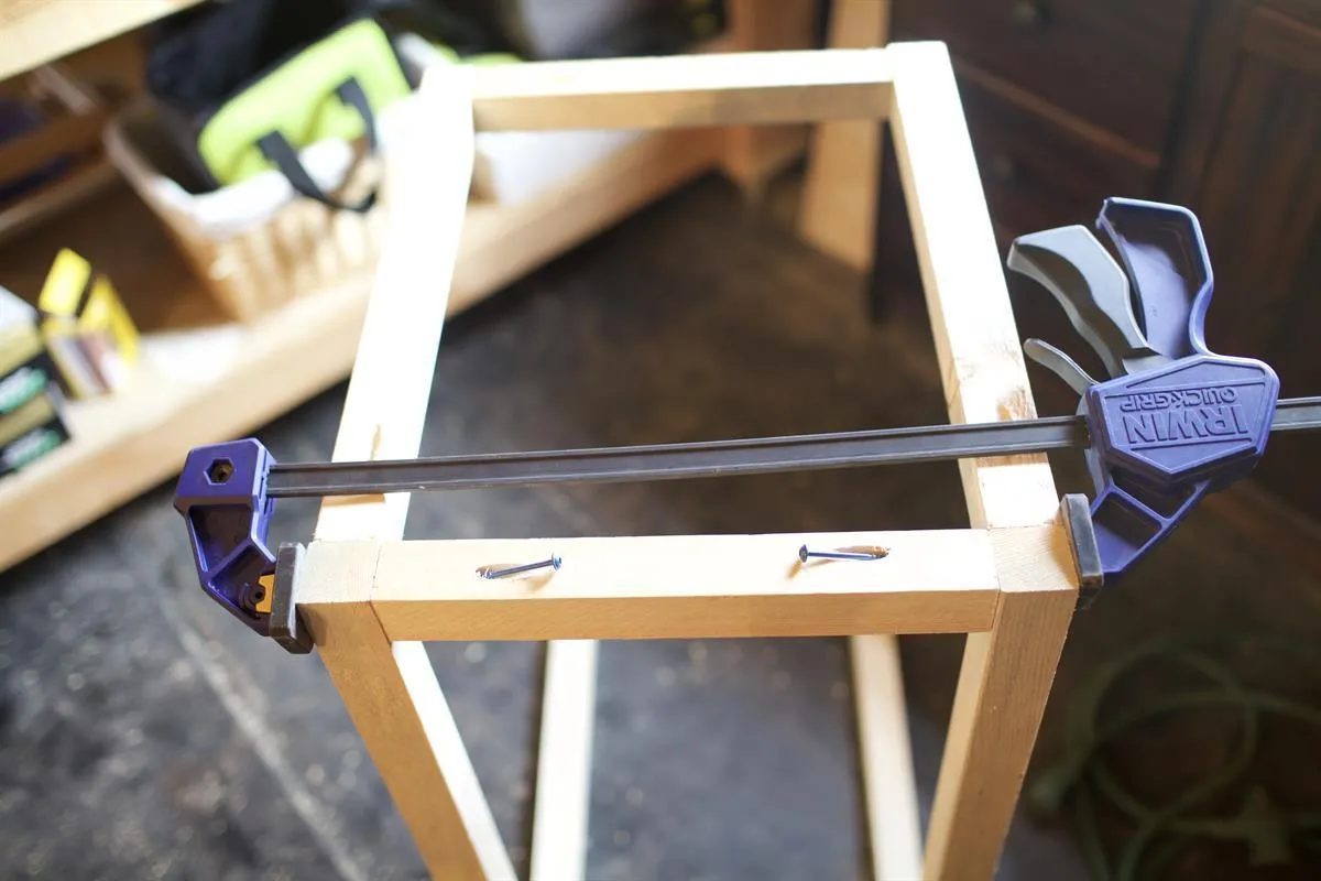Rustic Slide In End Table — step photo 9
