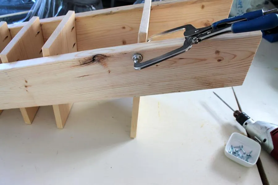 Rustic Ladder Shoe Shelf — step photo 11