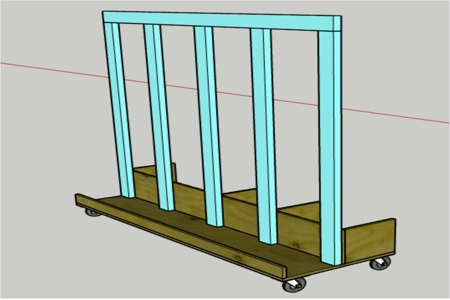Rolling Vertical Scrap Wood Storage — step photo 9