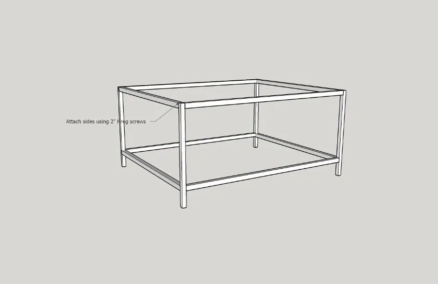 Modern Farmhouse Square Coffee Table — step photo 5