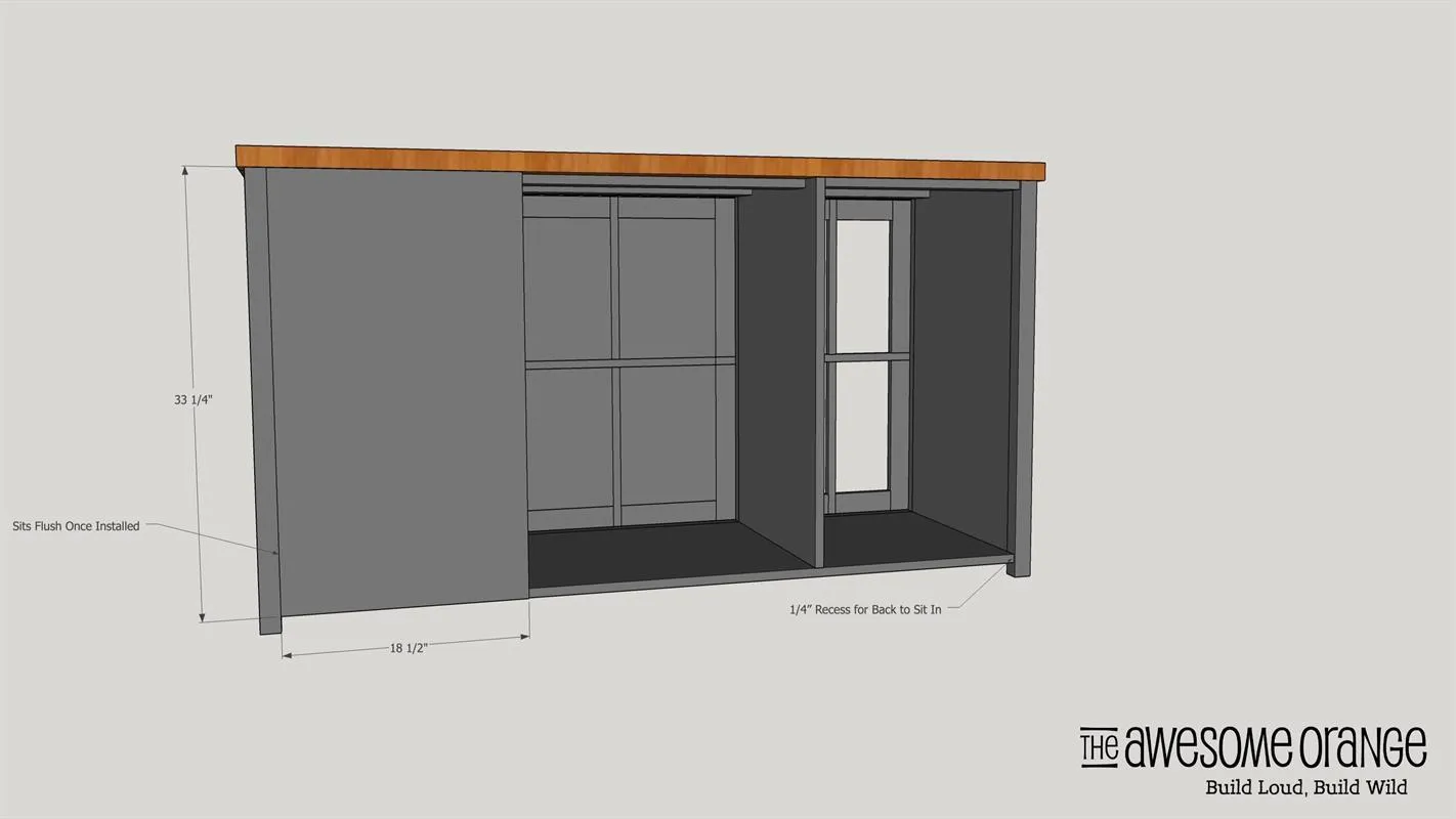 Window Pane Buffet – That Holds A Mini Fridge! — step photo 18