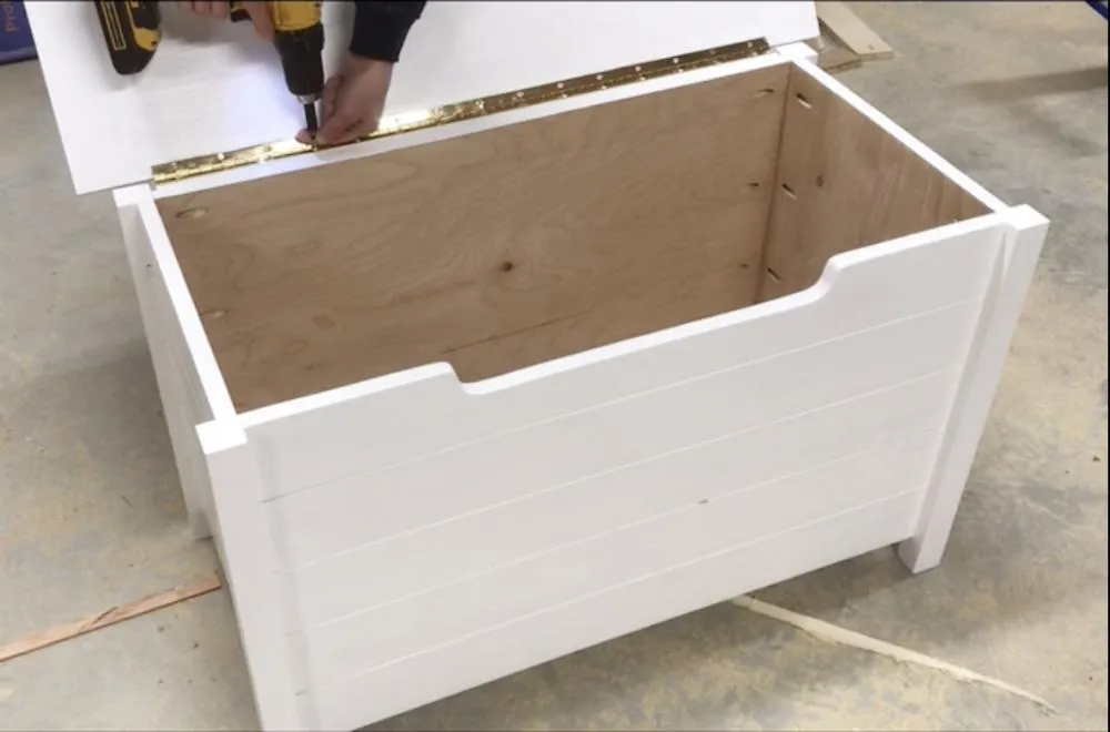 Simple DIY Toy Box with Faux Slats — step photo 14