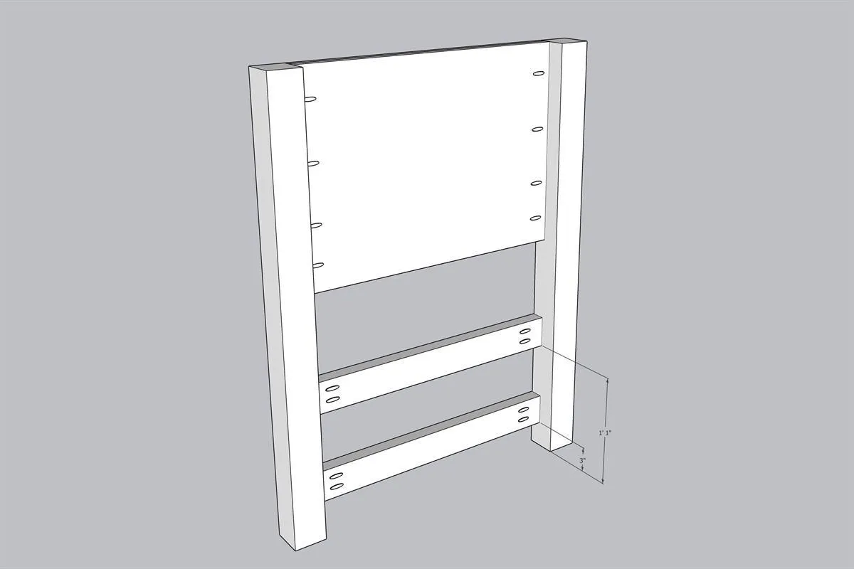 Twin Bed with Storage — step photo 14