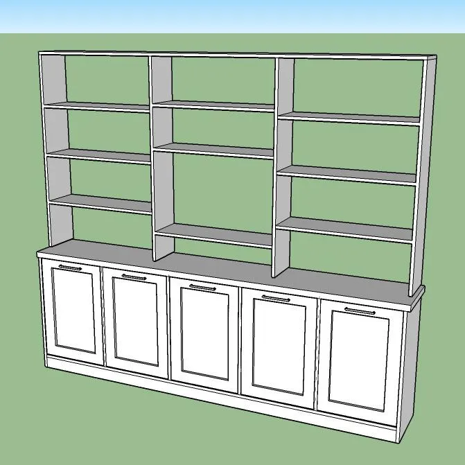 Shelving Unit with Storage and Tilt-Out Laundry — step photo 11
