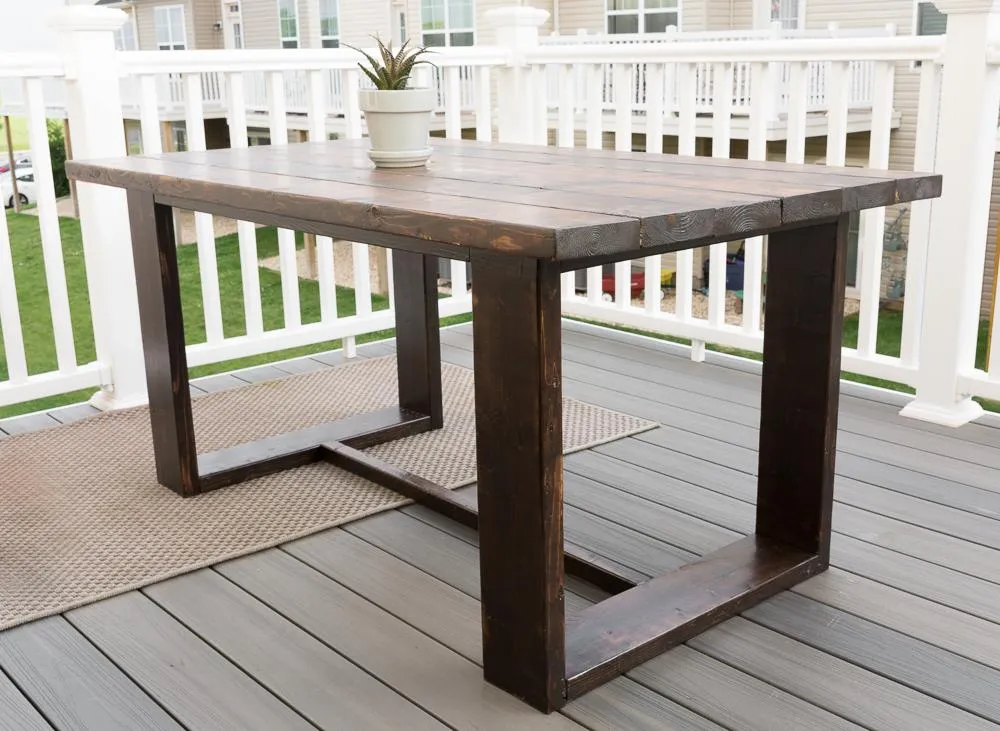 Simple, Modern Outdoor Table — step photo 11