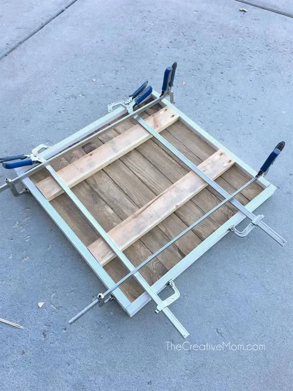 Shiplap Wreath Display Frame — step photo 12