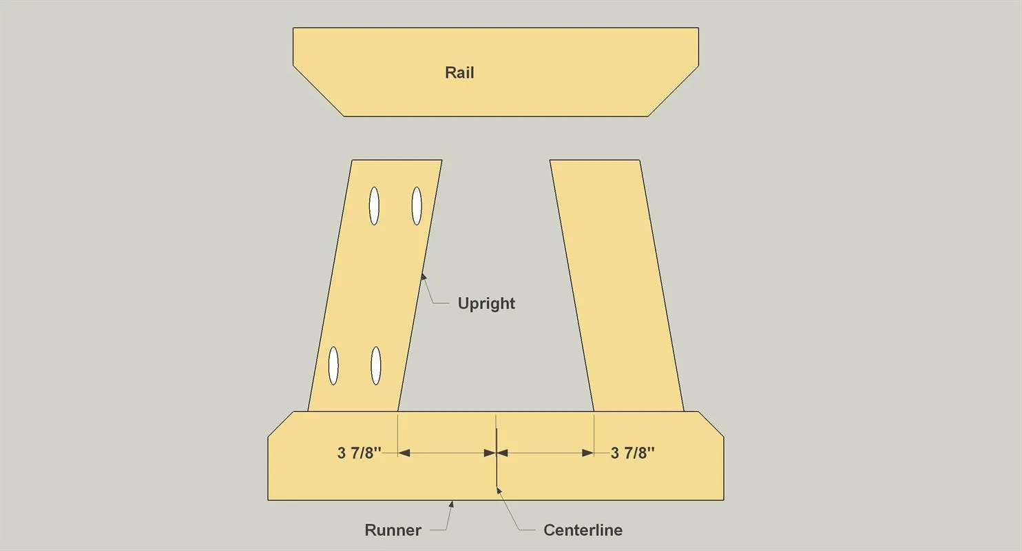 Compact Picnic Table and Stools — step photo 14