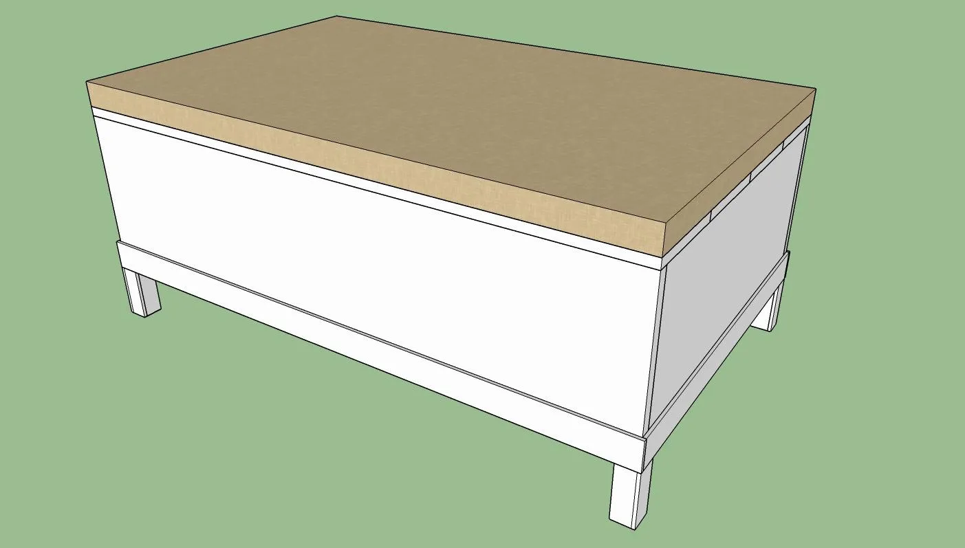 Upholstered Top Storage Coffee Table — step photo 16