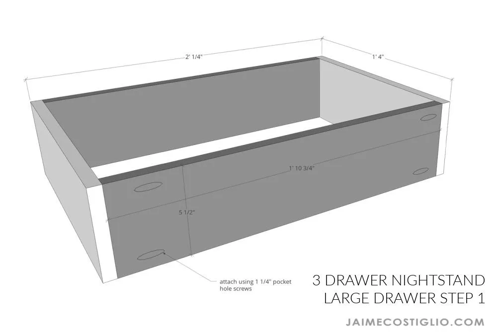 3 Drawer Nightstand — step photo 10