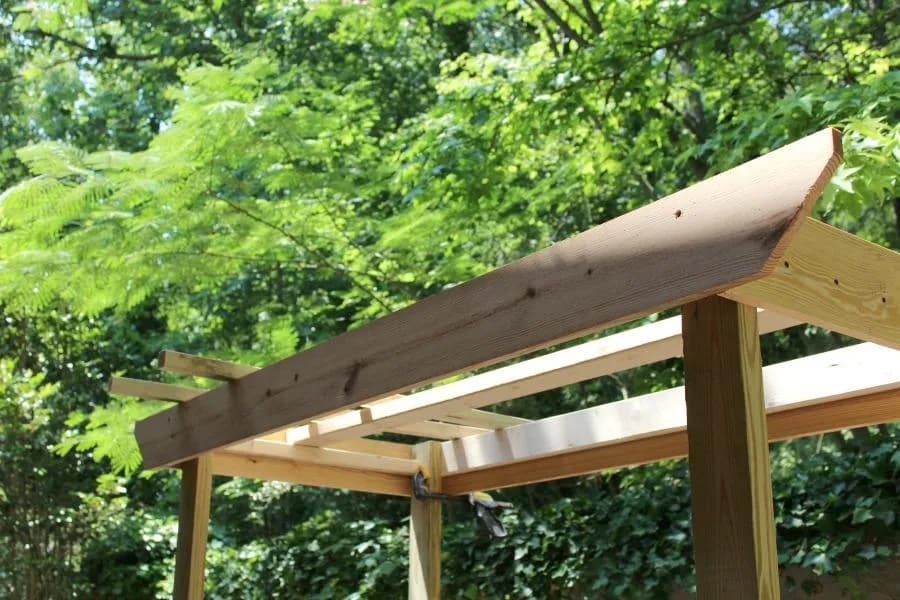 Porch Swing with Pergola — step photo 17