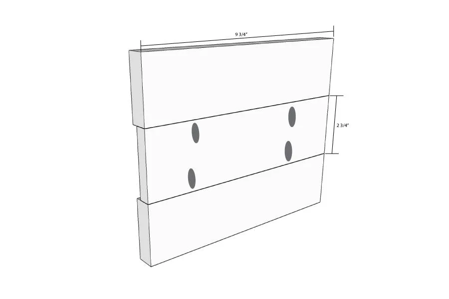 Mission Style Open Shelf Bathroom Vanity — step photo 16