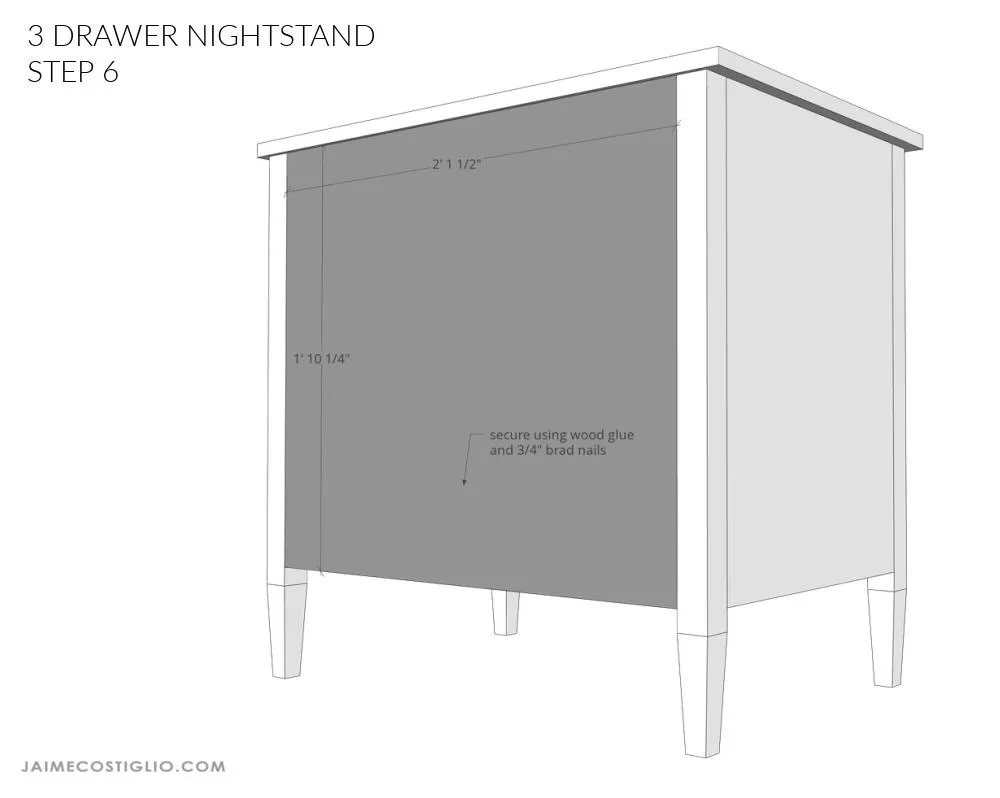 3 Drawer Nightstand — step photo 15