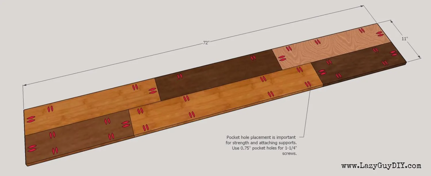 Patchwork Plank Bench — step photo 4