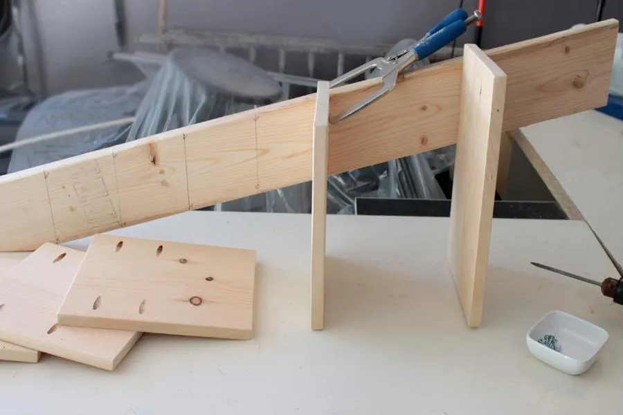 Rustic Ladder Shoe Shelf — step photo 10