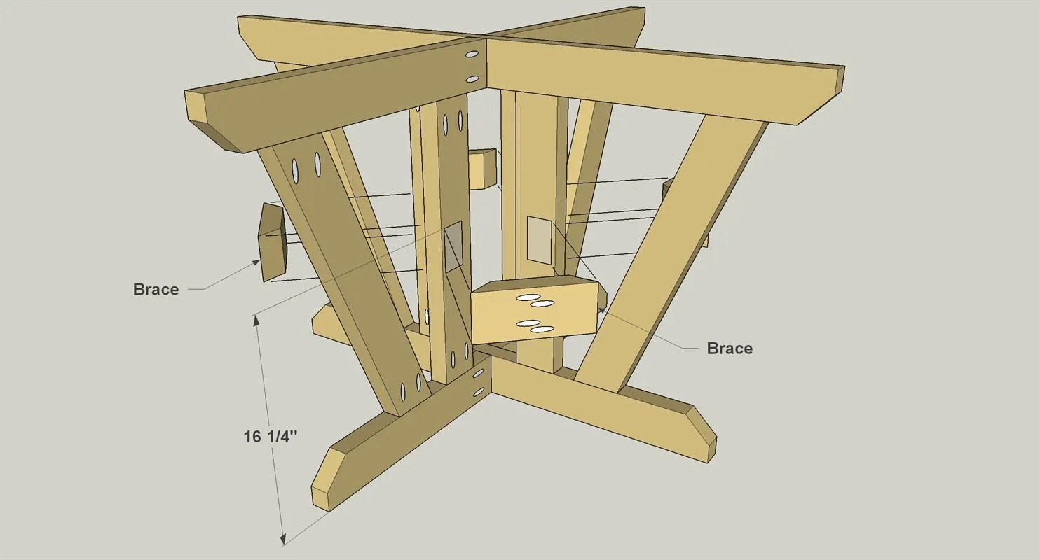 Compact Picnic Table and Stools — step photo 10
