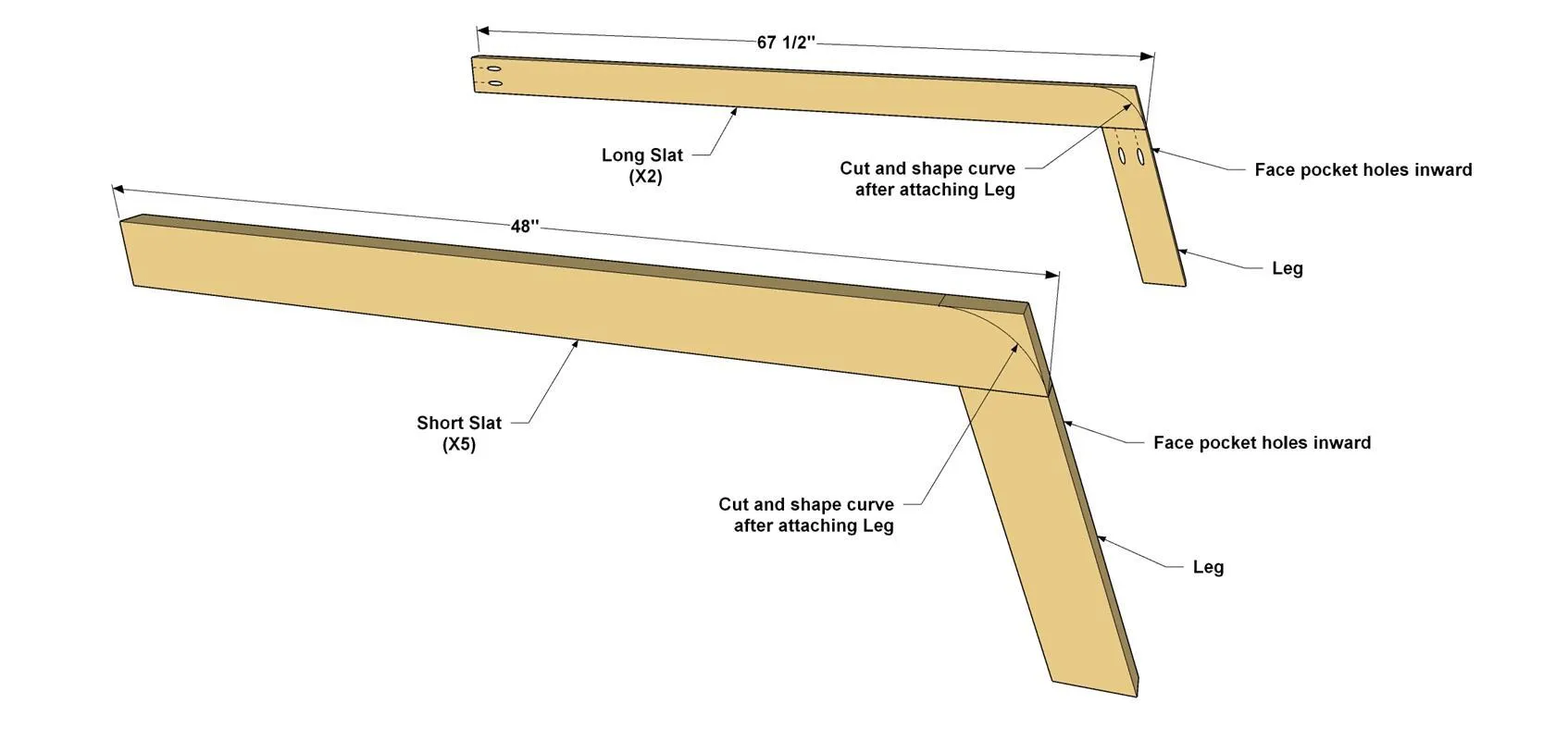 Modern Outdoor Bench — step photo 8