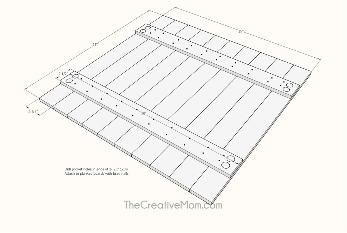 Shiplap Wreath Display Frame — step photo 11