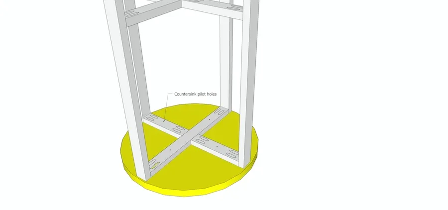 Simple Round Side Table — step photo 4
