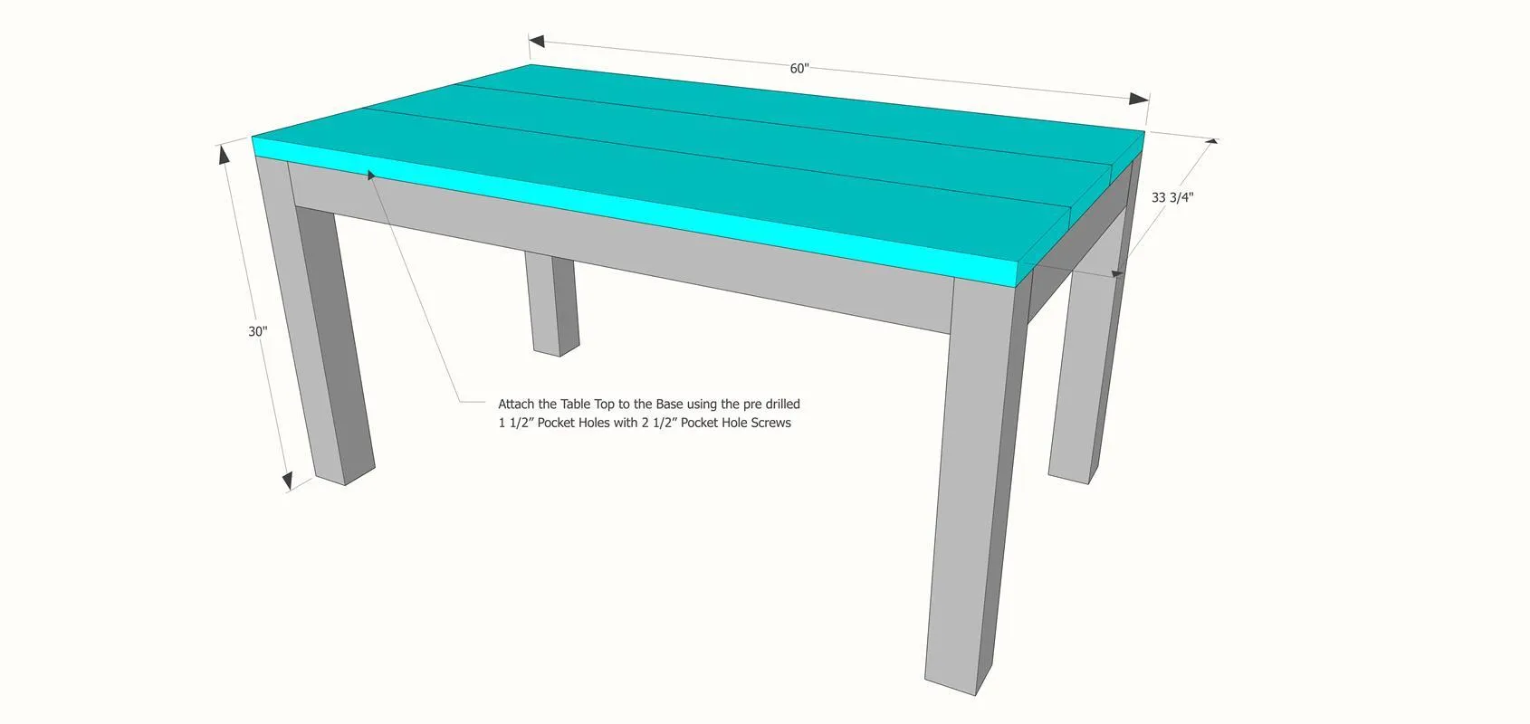 DIY Dining Table Project Plan – Farmhouse Dining Room Table — step photo 8