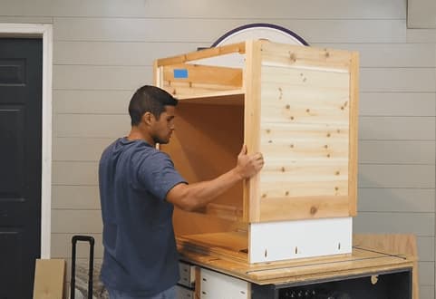 Rolling Trash Can Cabinet — step photo 11