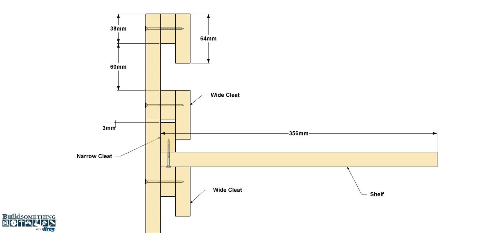 Wall-Mounted Shoe Rack – Metric — step photo 7