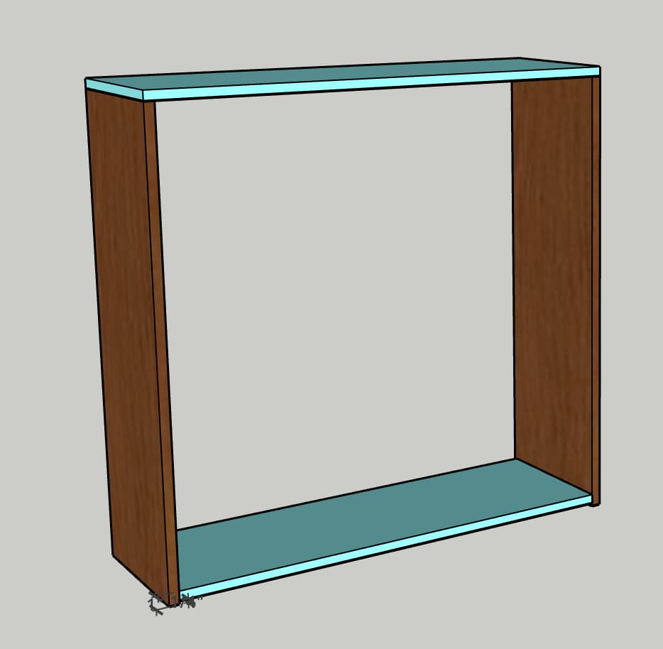Traditional Bookshelf with Modern Legs — step photo 4