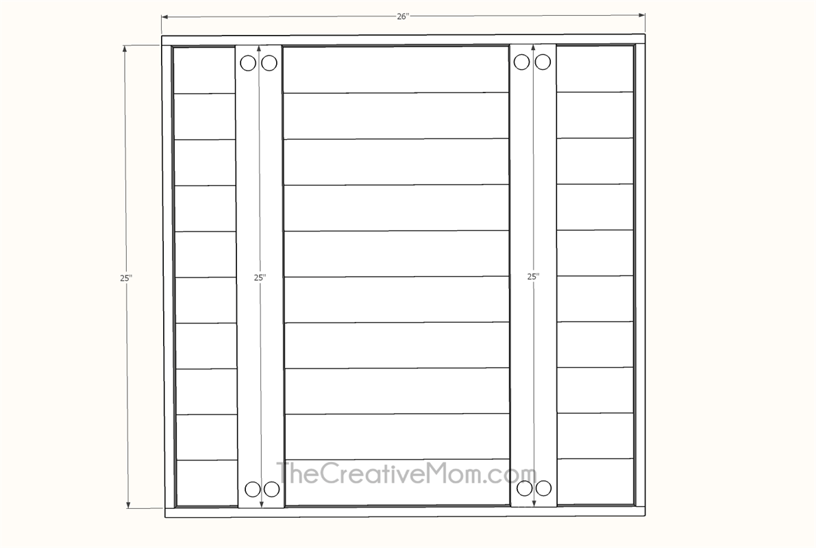 Shiplap Wreath Display Frame — step photo 9