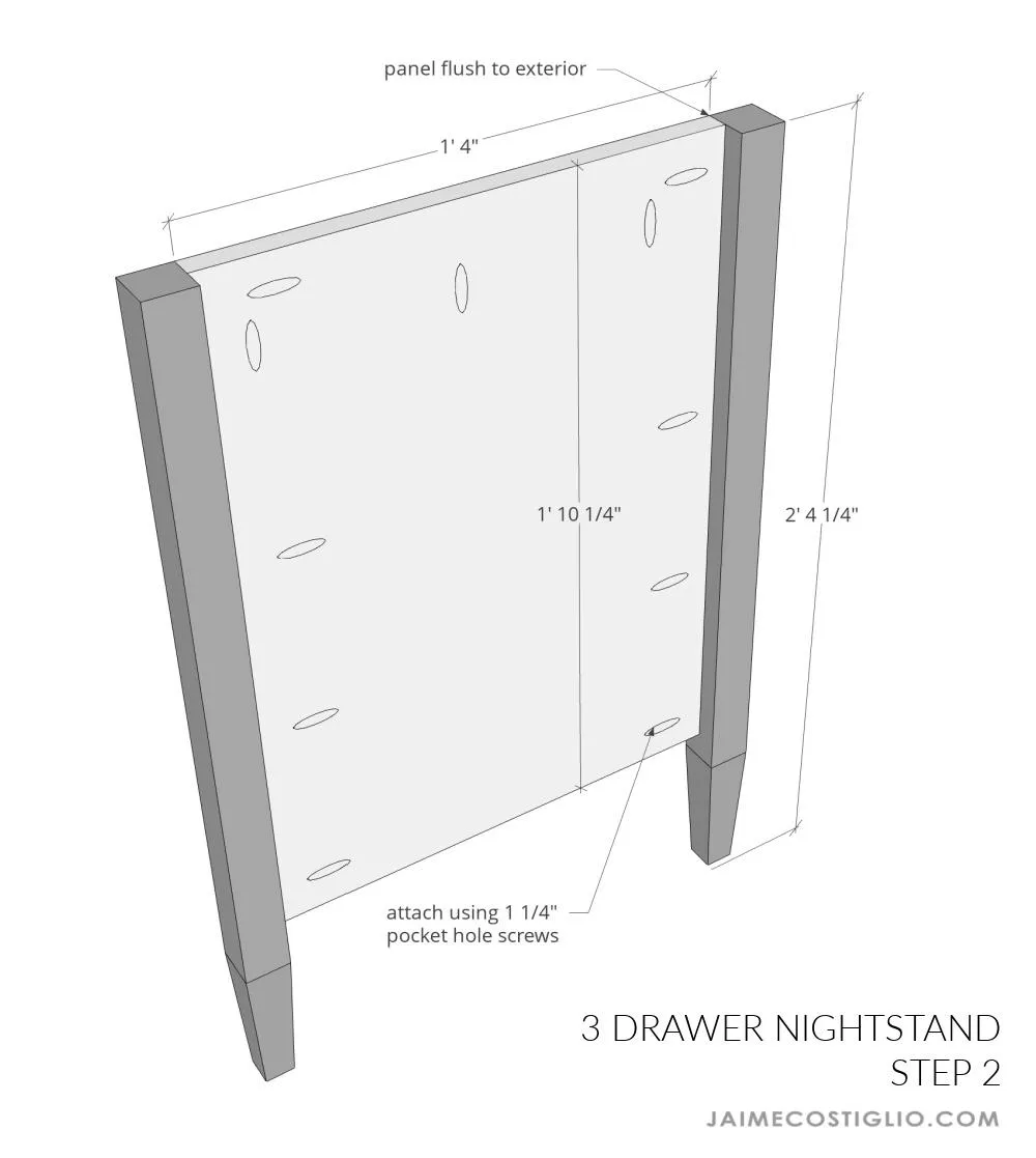 3 Drawer Nightstand — step photo 6