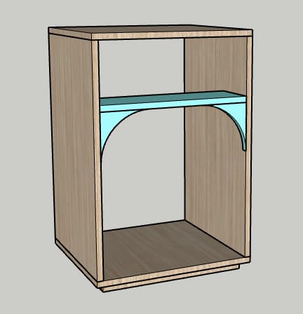 DIY Modern Bedside Table With Arches — step photo 8