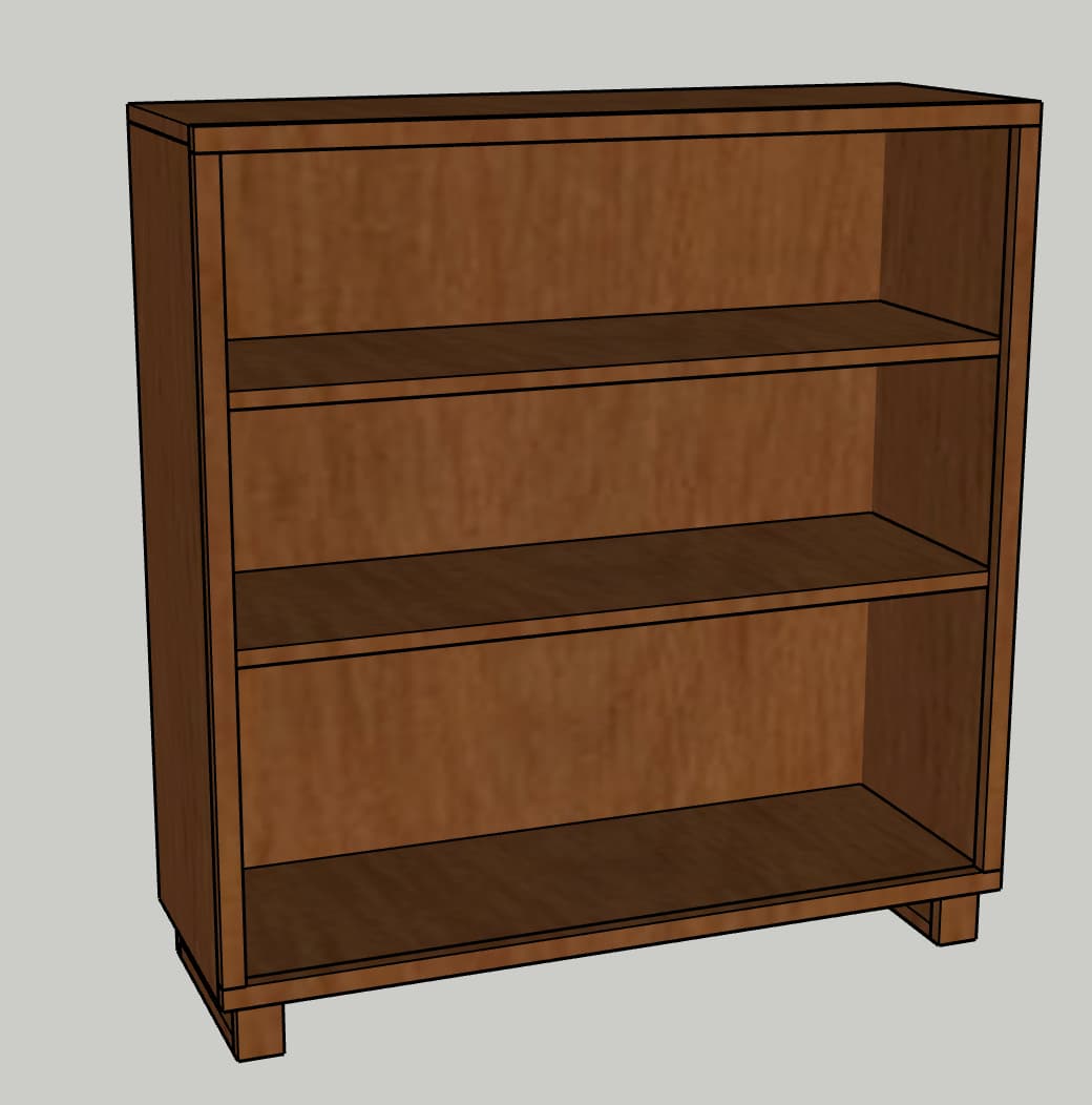 Traditional Bookshelf with Modern Legs — step photo 9